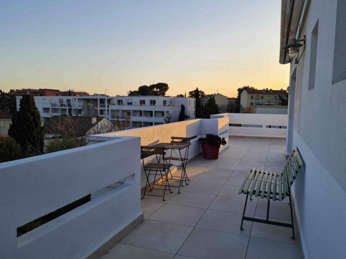 Duplex Toit Terrasse Vue Panoramique Apartment Montpellier Ngoại thất bức ảnh