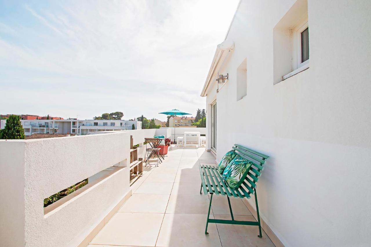 Duplex Toit Terrasse Vue Panoramique Apartment Montpellier Ngoại thất bức ảnh